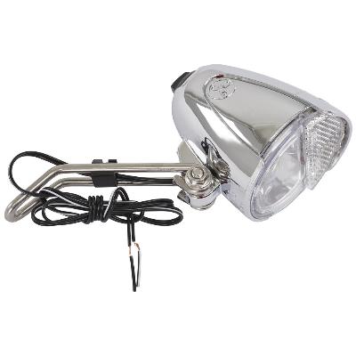 Koplamp Trelock LS583 Bike-i Retro - Chroom - 15-Lux - Dynamomontage