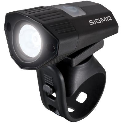 Koplamp Sigma Buster 100 HL met siliconen houder - USB oplaadbaar