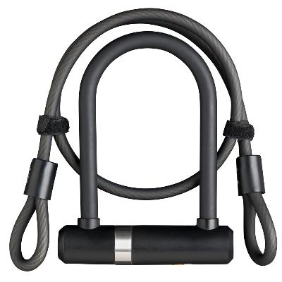 Beugelslot Axa Newton Mini Pro + kabel 100/10 - zwart (winkelverpakking)