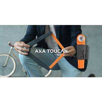 Vouwslot AxaToucan 80 - oranje (winkelverpakking)