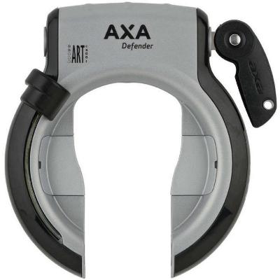 Ringslot Axa Defender met klapsleutel - zilver/zwart (werkplaatsverpakking)