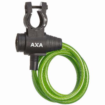 Spiraalkabelslot AXA Zipp 120/8 - groen (op kaart)