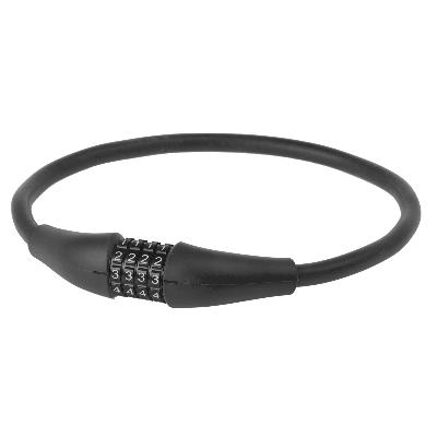 Kabelcijferslot M-Wave Silicon 900*12mm Zwart
