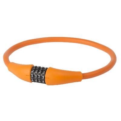 Kabelcijferslot M-Wave Silicon 900*12mm Oranje