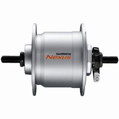 Naafdynamo Shimano Nexus DH-C3000-3N 3 Watt - 36 gaats - velgrem - zilver