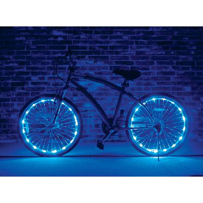Kleurenled wielverlichting Bikefun voor 2 wielen (kleuren assortiment)