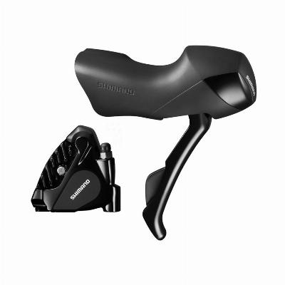 Schijfremset / schakelset Shimano Road ST-RS505 / BR-S505 - 2 speed - Flat Mount - zwart