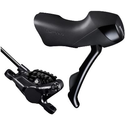 Schijfremset / schakelset Shimano Road ST-RS505 / BR-S505 - 2 speed - Post Mount - zwart