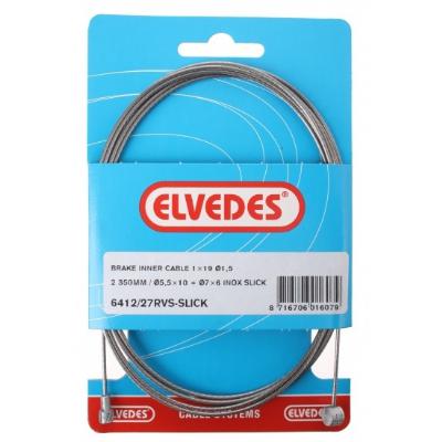 Rem binnenkabels Elvedes 2250mm RVS 7x7 draads Ø1,5mm N-nippel en T-nippel (op kaart)