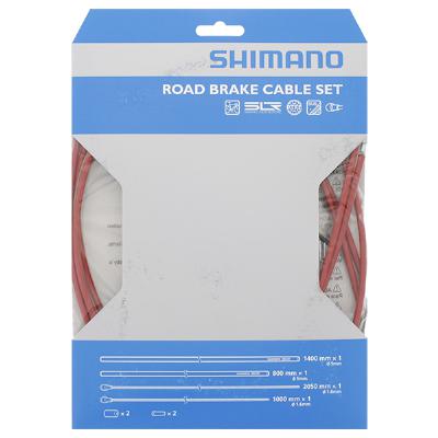 Remkabelset Shimano Race PTFE Rood