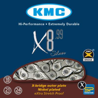 Ketting KMC X8.99 - 8 speed - Zilver