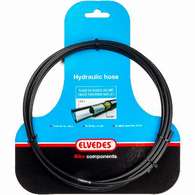 Hydraulische leiding Elvedes met PTFE voering en kevlar protectie - zwart (3 meter op kaart)