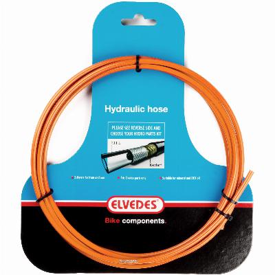 Hydraulische leiding Elvedes met PTFE voering en kevlar protectie - oranje (3 meter op kaart)