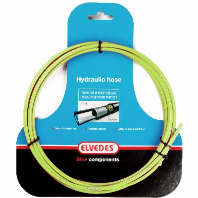 Hydraulische leiding Elvedes met PTFE voering en kevlar protectie - groen (3 meter op kaart)