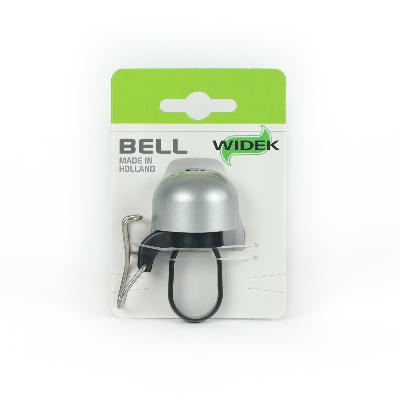 Fietsbel Widek Paperclip mini - zilver (op kaart)