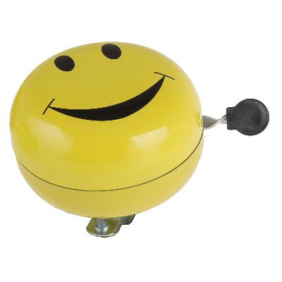 Fietsbel M-Wave Ding-Dong ø80mm - Smiley Geel