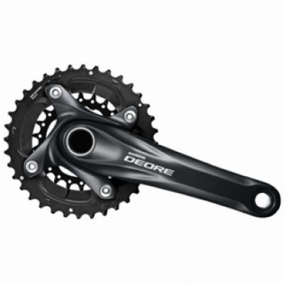 Crankstel 10-speed Shimano Deore M617 170/36x22T - Zwart