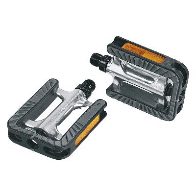 Pedaalset Ergotec 191 anti-slip met industrielagers - zilver/zwart