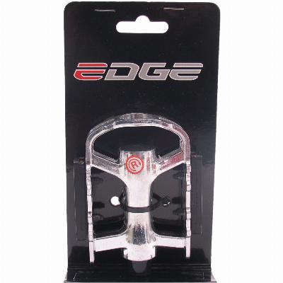 Fietspedalen Edge MTB/Trekking Luxe - aluminium zilver