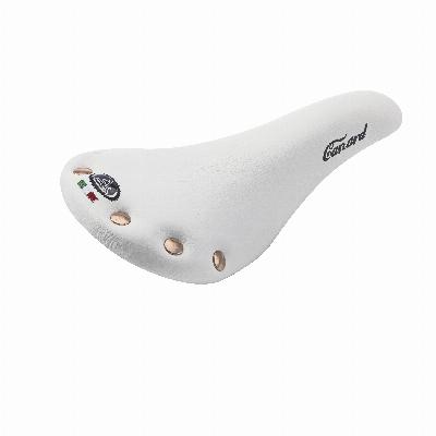 Zadel MonteGrappa 'Canard' Fixie/MTB Leer Wit