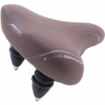 Zadel Selle Bassano Volare XXL 3-zone dubbelveer - chocolade