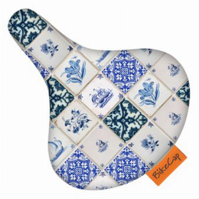 Zadeldek BikeCap Delft Blue Tiles