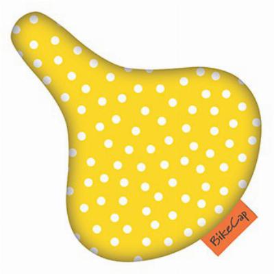 Zadeldek BikeCap Yellow Small Dot