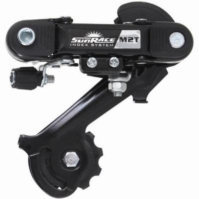 Achterderailleur Sunrace RDM2T 6/7V lange kooi - directe montage (oog)