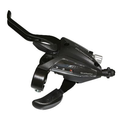 Versteller met remhendel Shimano ST-EF500-4 - 3 speed - zwart