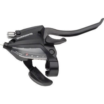 Versteller met remhendel Shimano ST-EF500-4 - 7 speed - zwart