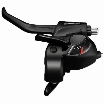 Shifter-/remhendel Shimano Tourney ST-TX800 links - 3 speed - 2-vingers - zwart