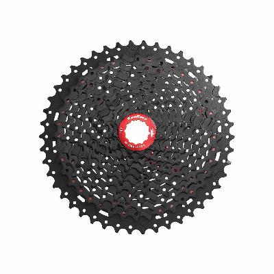 Cassette Sunrace CSMX8 - 11 speed 11-46T - zwart / rood