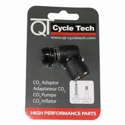 CO2 patroon adapter QT Cycletech voor Presta / standaard ventiel