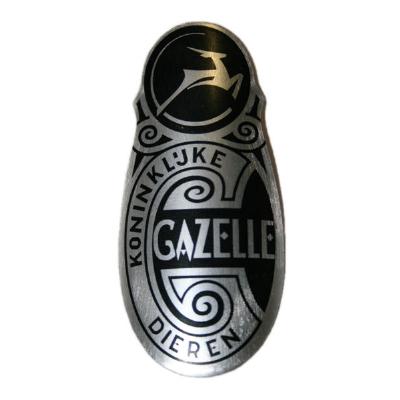 Balhoofdplaatje met Gazelle logo