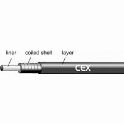 Rem Buitenkabel Edge met voering ø5mm - 50 meter - Zilvergrijs