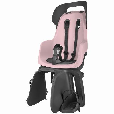 Kinderzitje achter Bobike Maxi Go - Cotton Candy Pink - dragerbevestiging