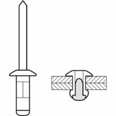 Popnagel Masterfix M4*8 (100 stuks)