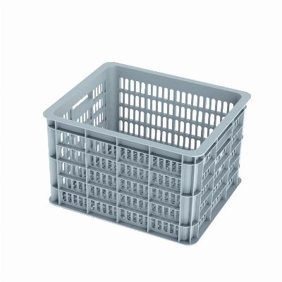 Fietskrat Basil Crate medium 33 liter - silver cloud