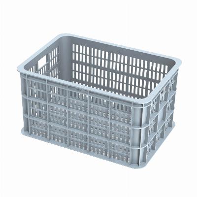 Fietskrat Basil Crate large 50 liter - Silver Cloud