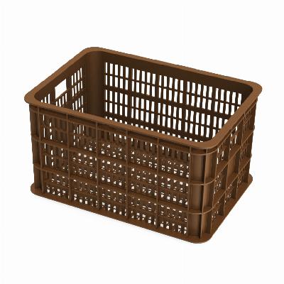 Fietskrat Basil Crate large 50 liter - Saddle Brown