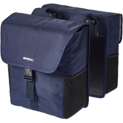 Dubbele Fietstas Basil Go-Double Deep Denim Blue 32Ltr