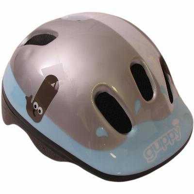 Fietshelm POLISPORT Guppy - blauw/bruin - (44-48cm) | FietsonderdeelXL... Eg wel!