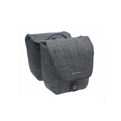 Dubbele fietstas New Looxs Avero Double afneembaar - jeans grey - 25 liter