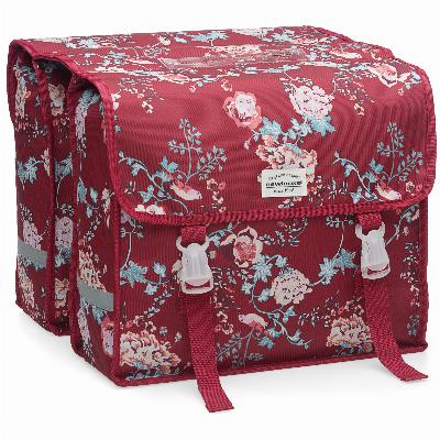 Dubbele fietstas NEW LOOXS Fiori Double Ella - Red - 30 ltr.