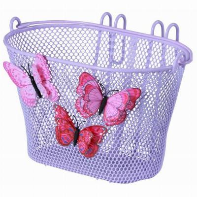 Kinderfietsmand Basil Jasmin Butterfly - lila