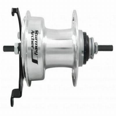 Achternaaf Sturmey Archer XL-RD3 3-speed Trommelremnaaf - 90mm - 36-gats - High Polish Zilver