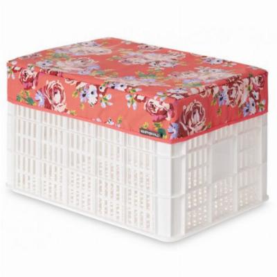Afdekhoes voor krat Basil Crate-Cover Blossom Large Koraal