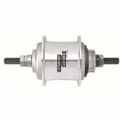 Achternaaf Sturmey Archer S-RF3 3 speed vrijloop - 36 gaats - zilver