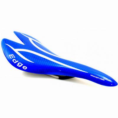 Zadel race Edge carbon titanium brug 110 gram - blauw