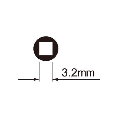 Spaaknippelsleutel Icetoolz 12B7 voor 3,2 mm (vierkante nippels)